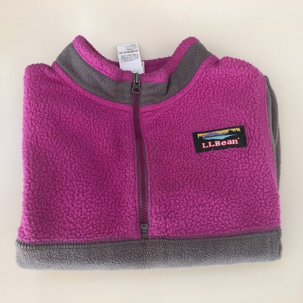 L.L. Bean Girls Fleece Pullover Half Zip 4T